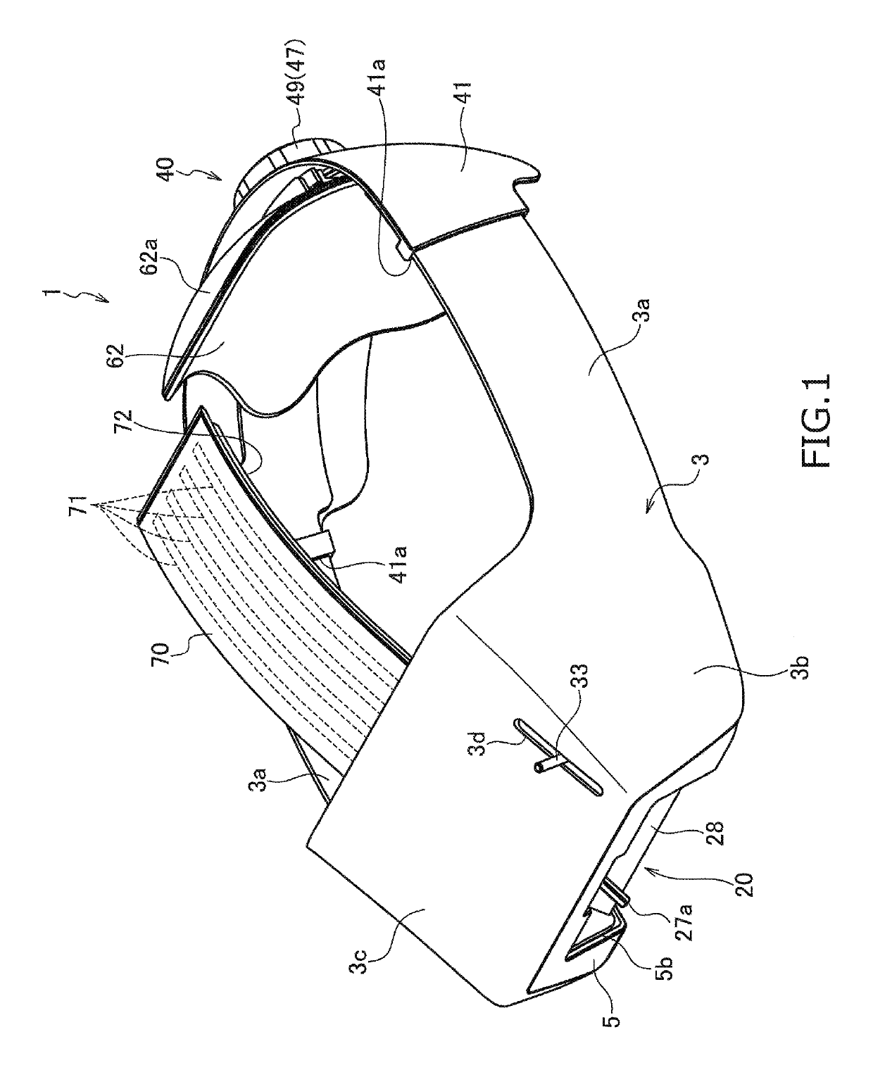 Head-mounted type lighting device