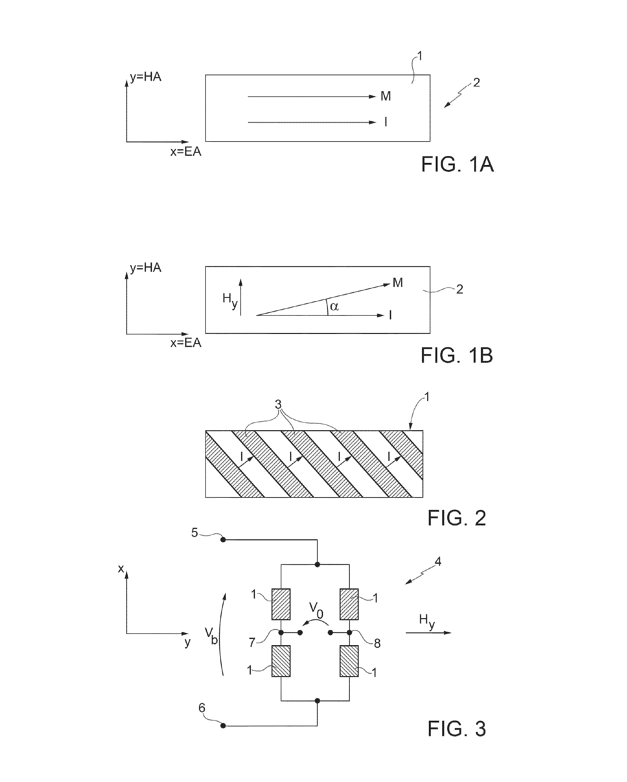 Low-consumption, amr-type, integrated magnetoresistor