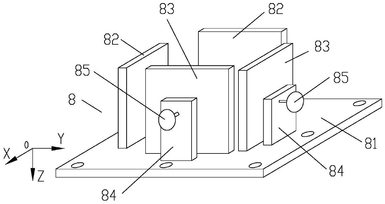 Vertical pre-perforation device in cubic original rock sample borehole and pre-perforation processing method