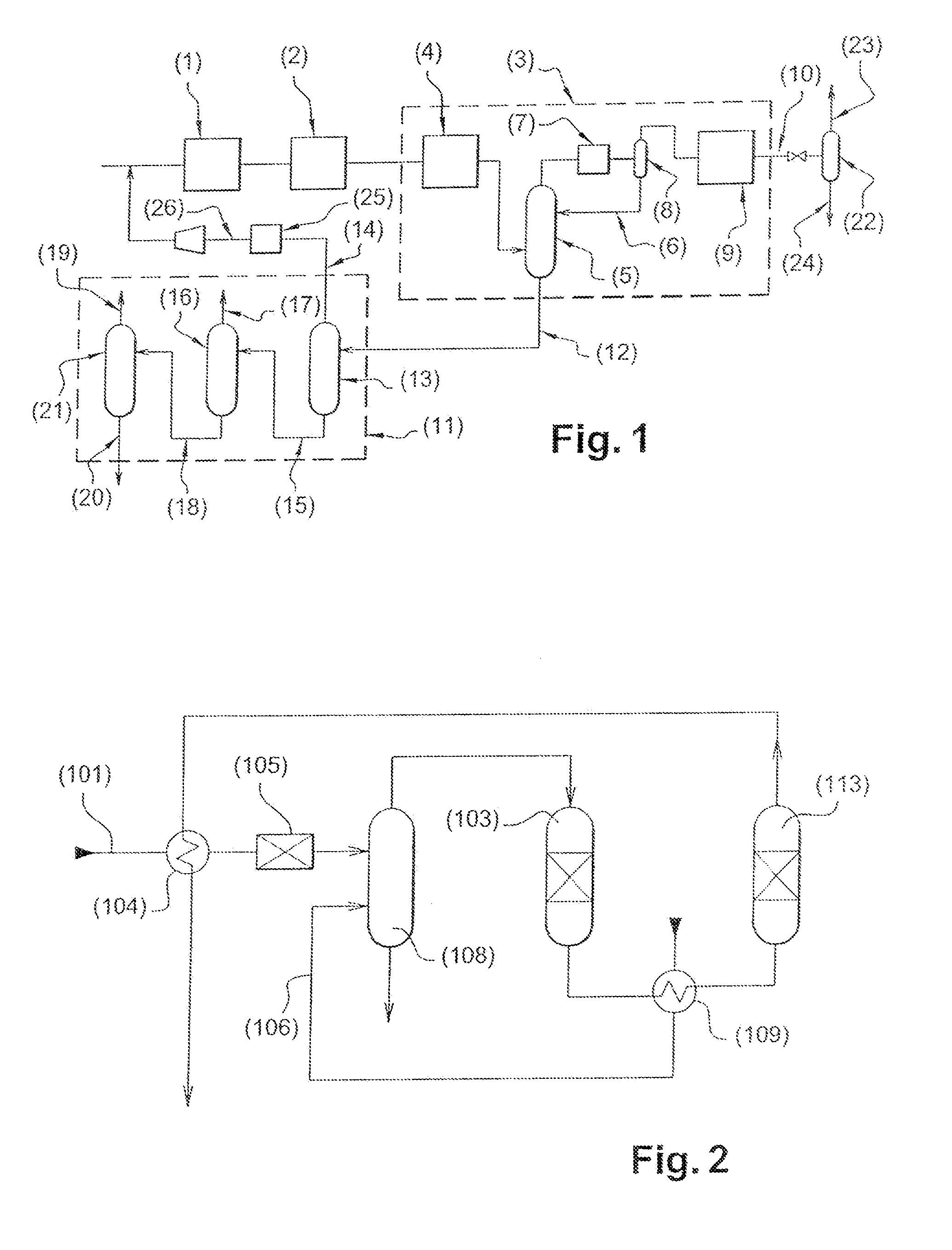 Method for adjusting the high heating value of gas in the LNG chain