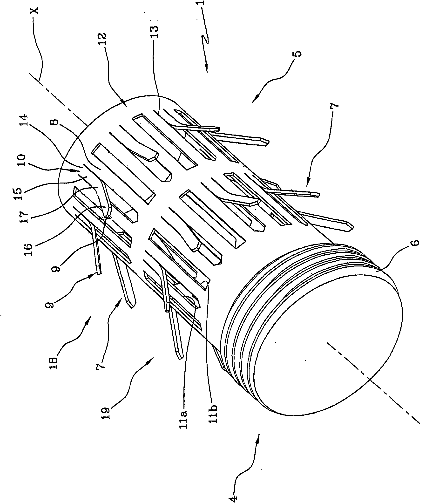 Tibial component and articular prosthesis for the knee comprising said tibial component