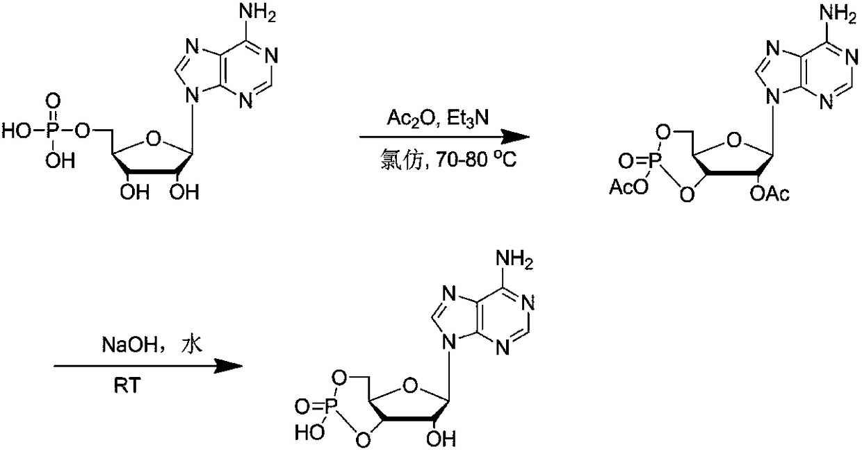 Method for synthesizing cyclic adenosine monophosphate