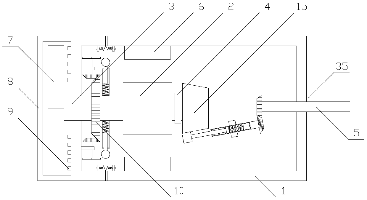 A new energy vehicle motor with speed limiting function and good cooling effect