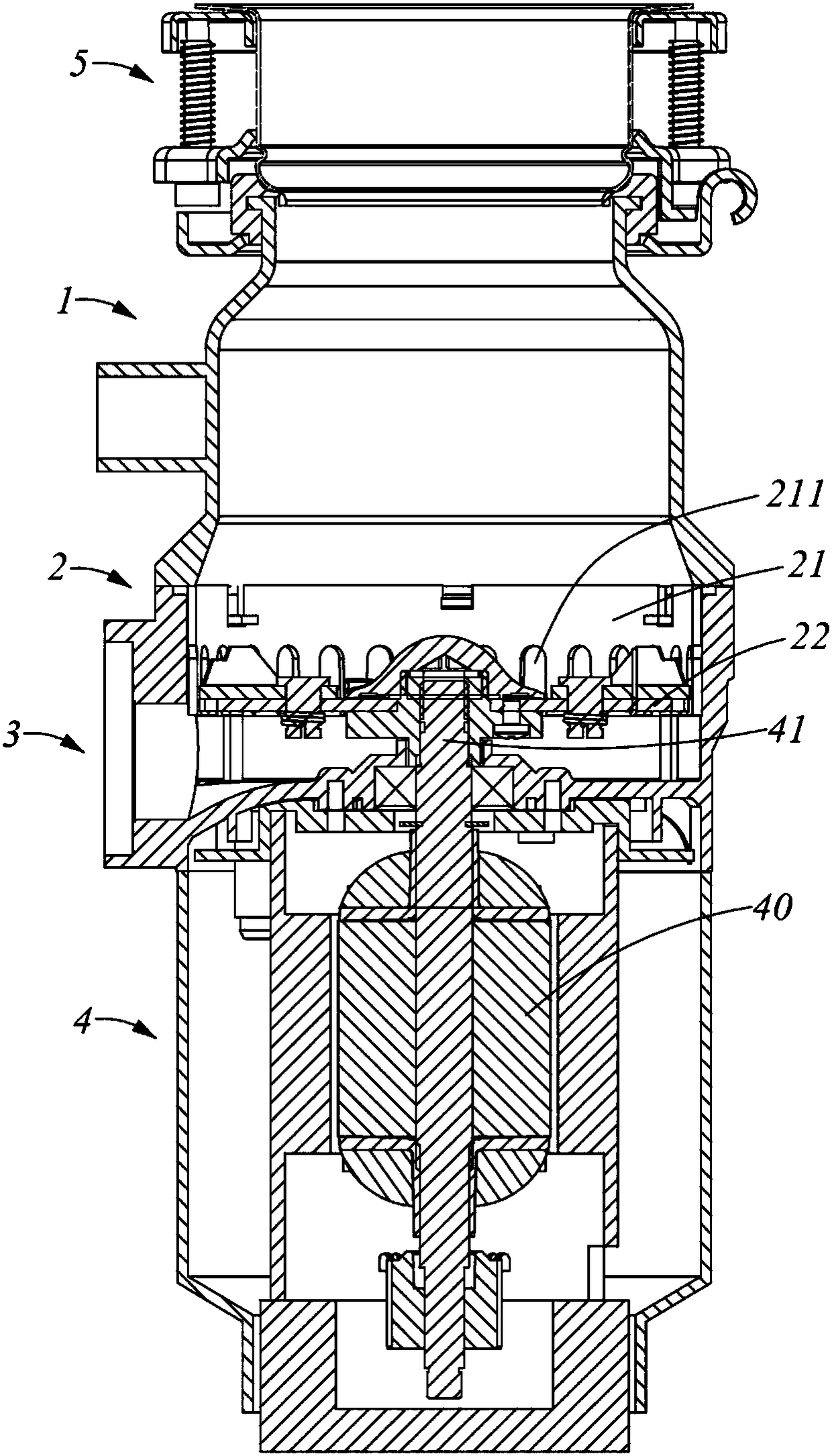 Food waste treating device
