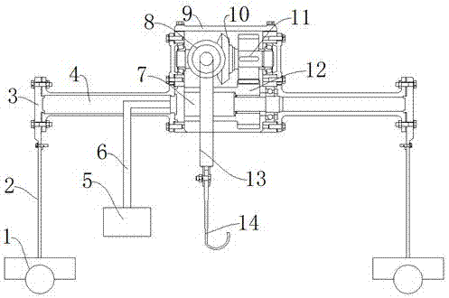 Lifting device for rotor mounting for motor production