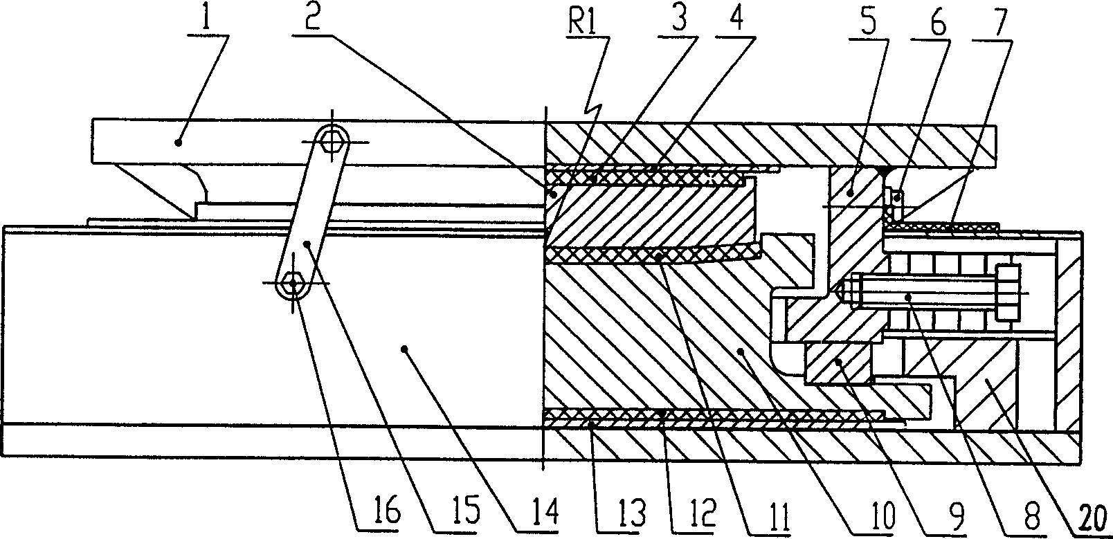 Hyperbolic shaped steel bearing for engineering structure