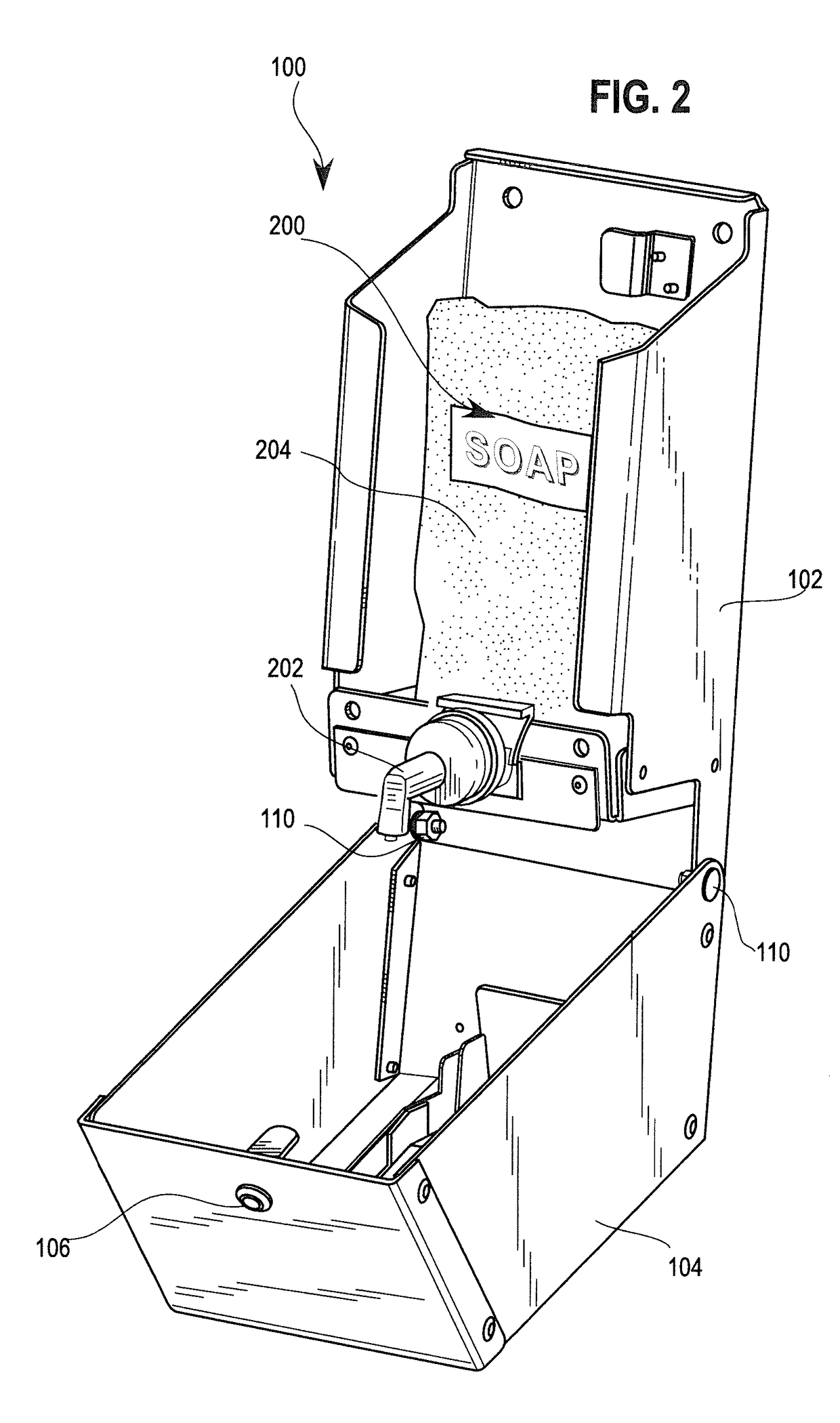 Tamper-proof and ligation resistant dispenser for liquids