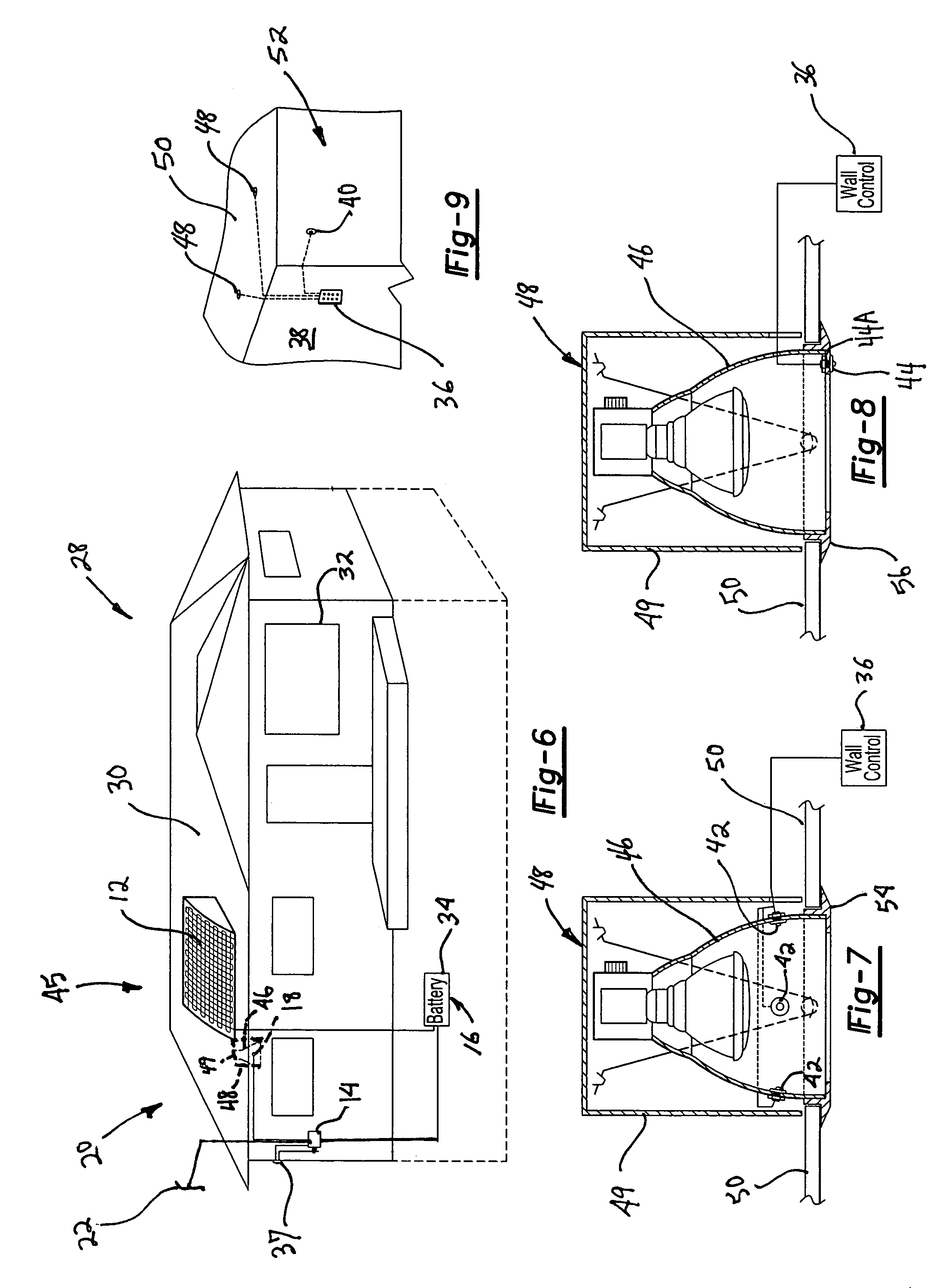 System for providing pathway indications through unlit areas