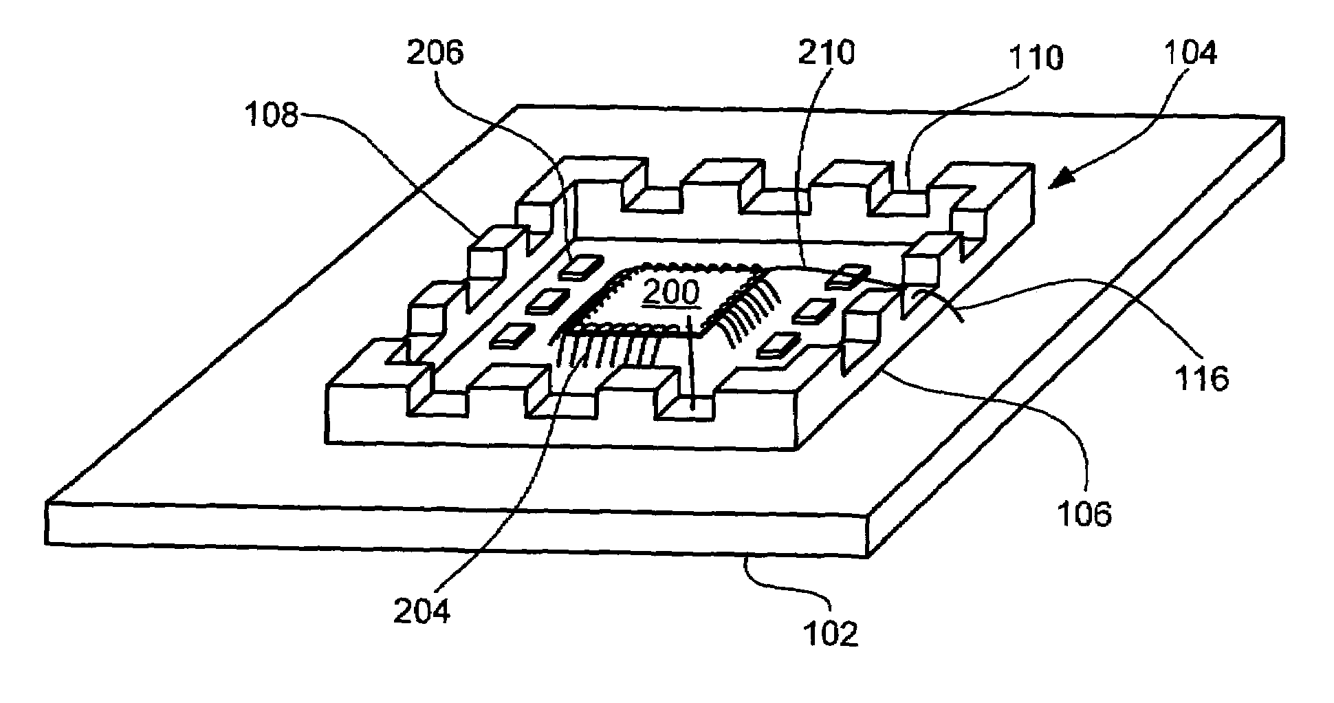 Stacked die packaging and fabrication method