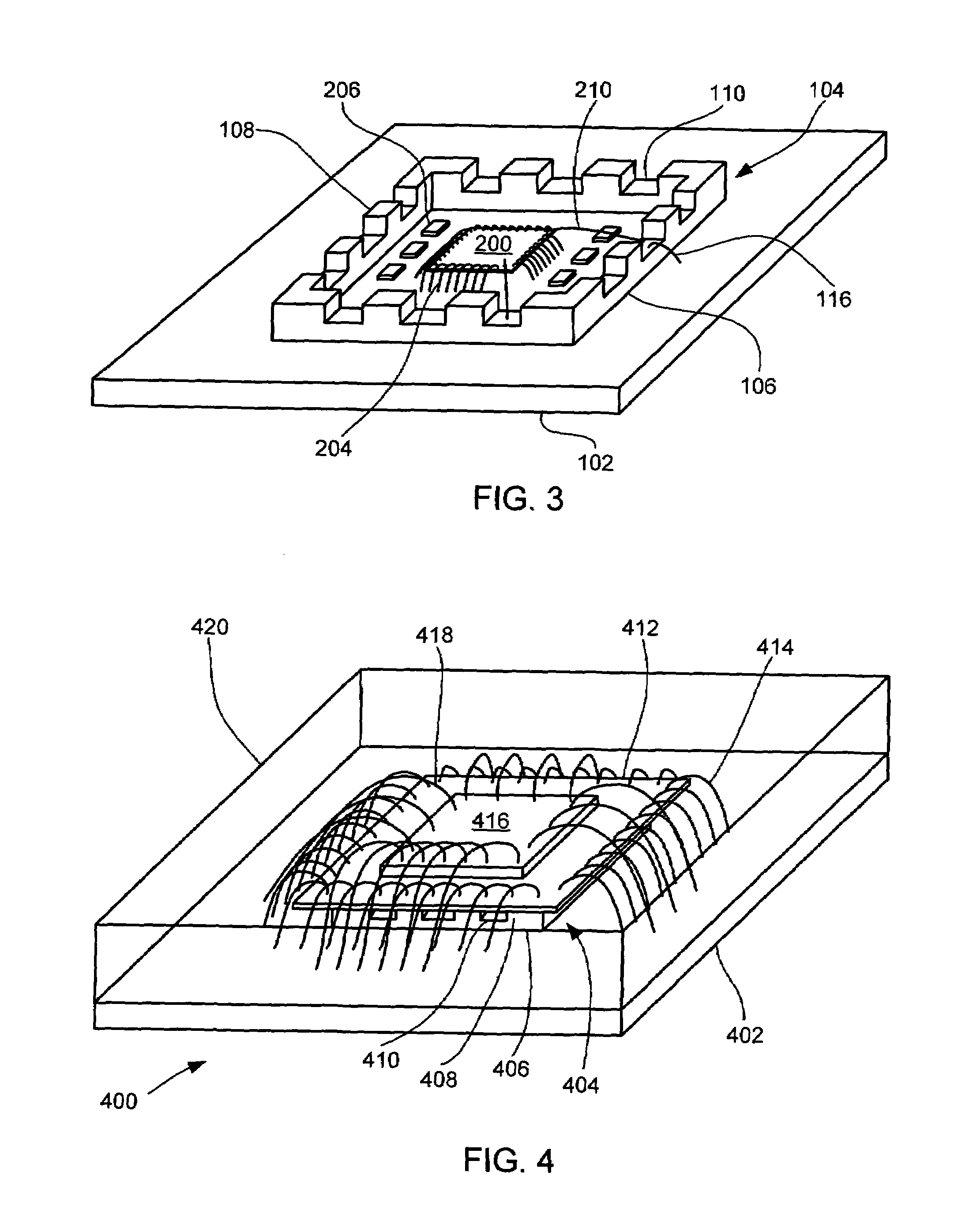 Stacked die packaging and fabrication method
