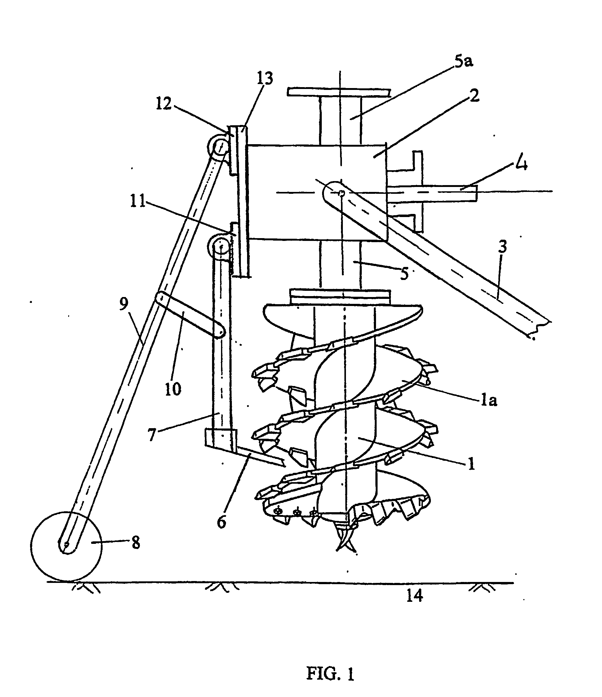 Method of cleaning hole diggers and spot cultivators and hole digger cleaning device