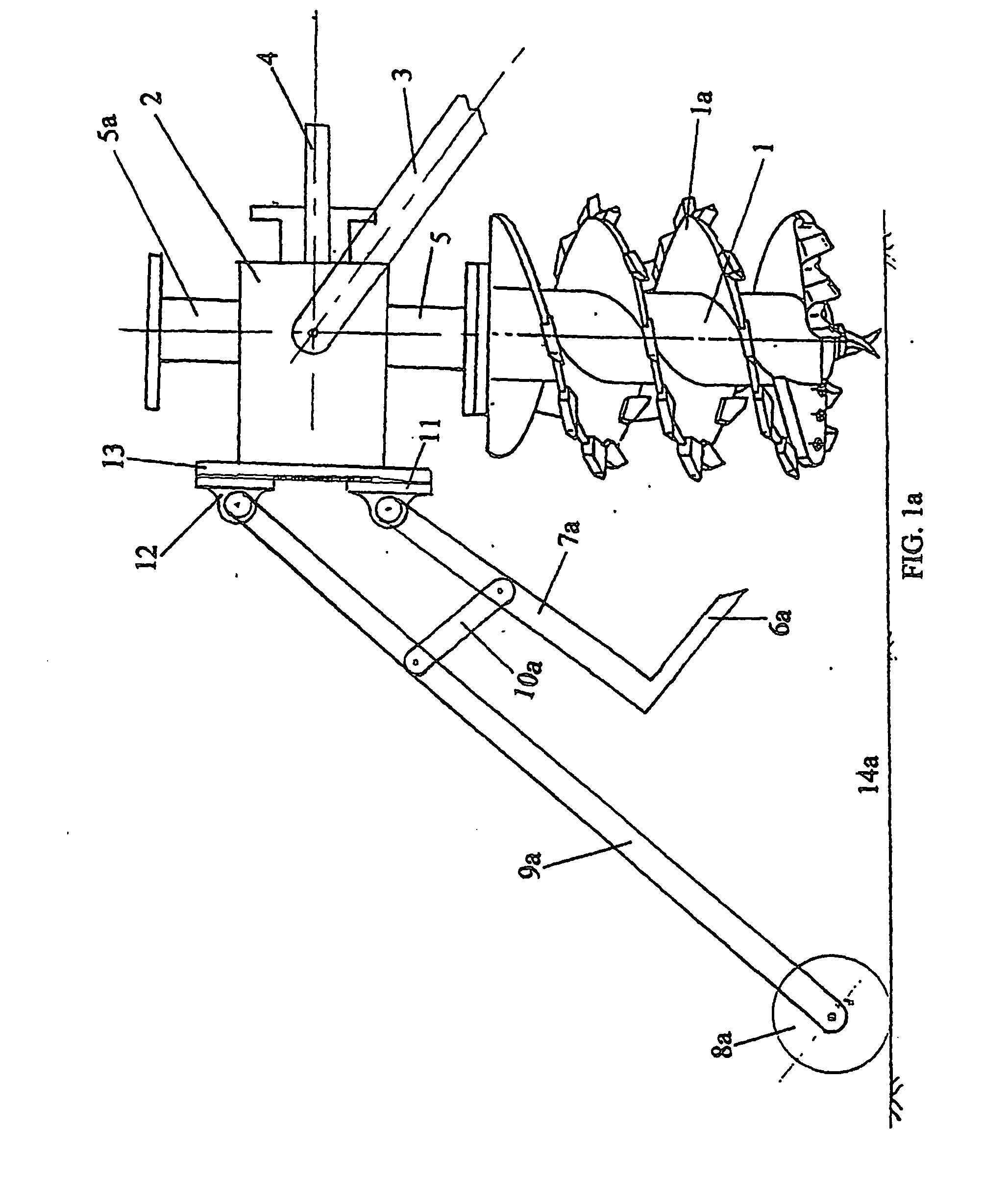 Method of cleaning hole diggers and spot cultivators and hole digger cleaning device