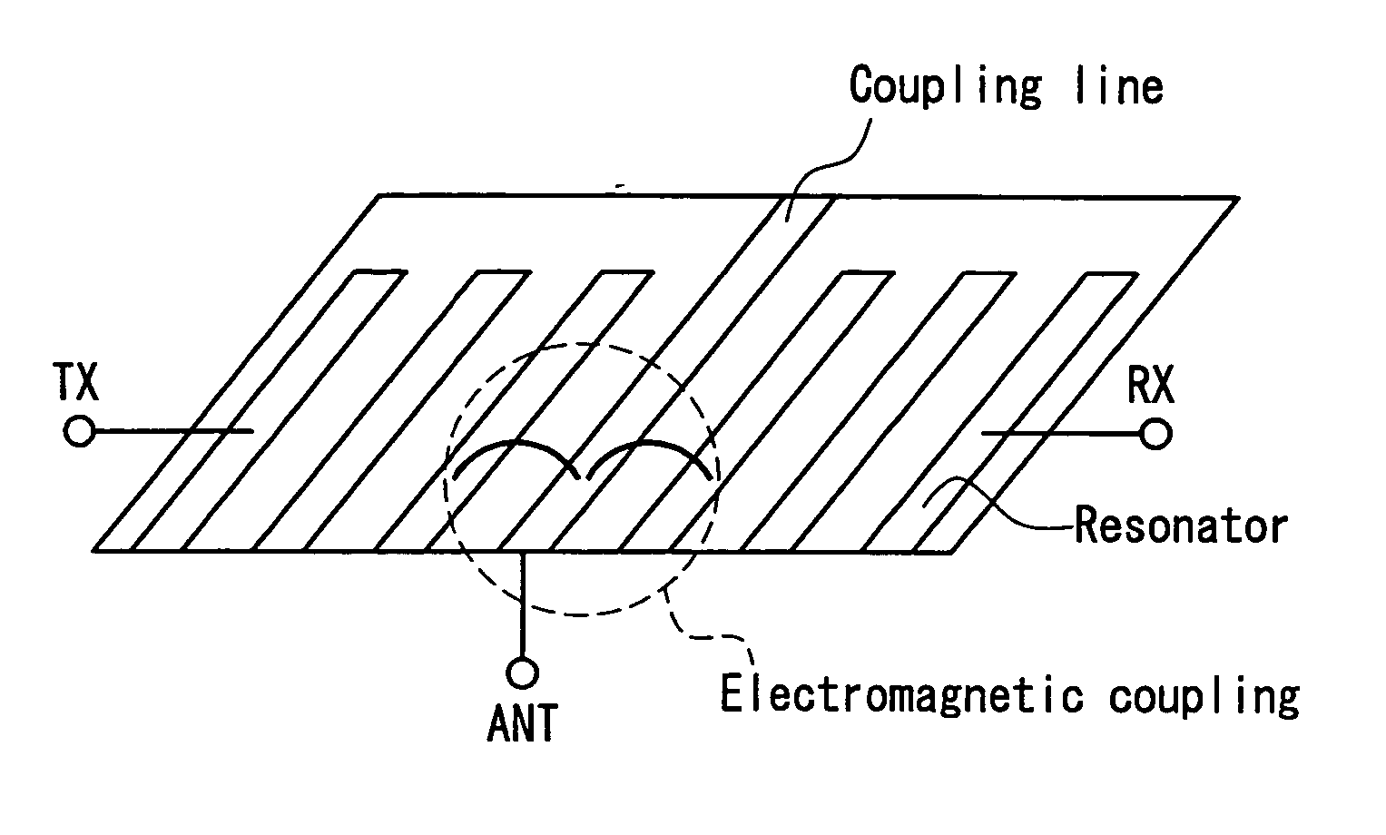 Duplexer, and laminate-type high-frequency device and communication equipment using the same