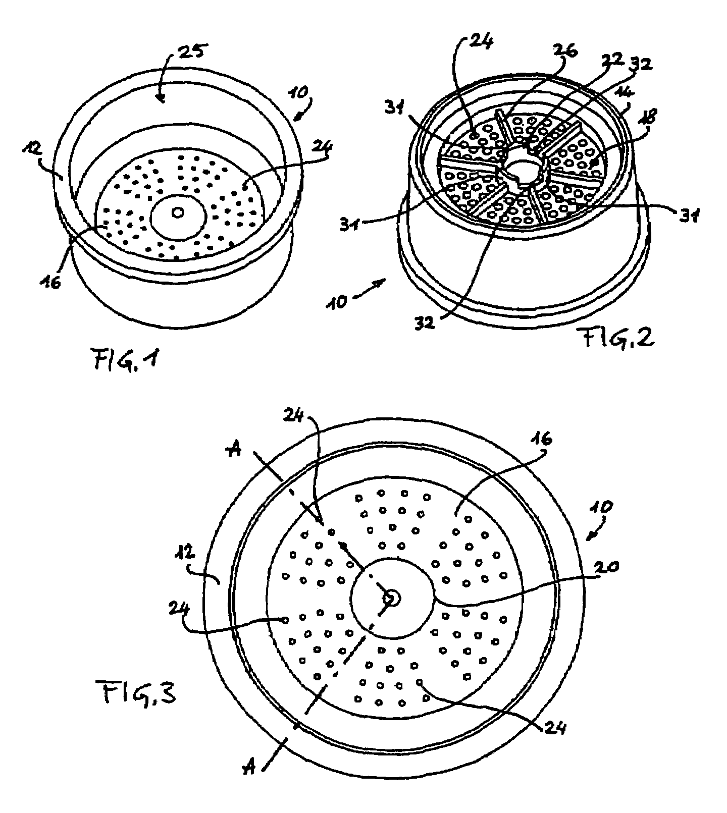 Single-dose plastic capsule for powdered coffee and the like