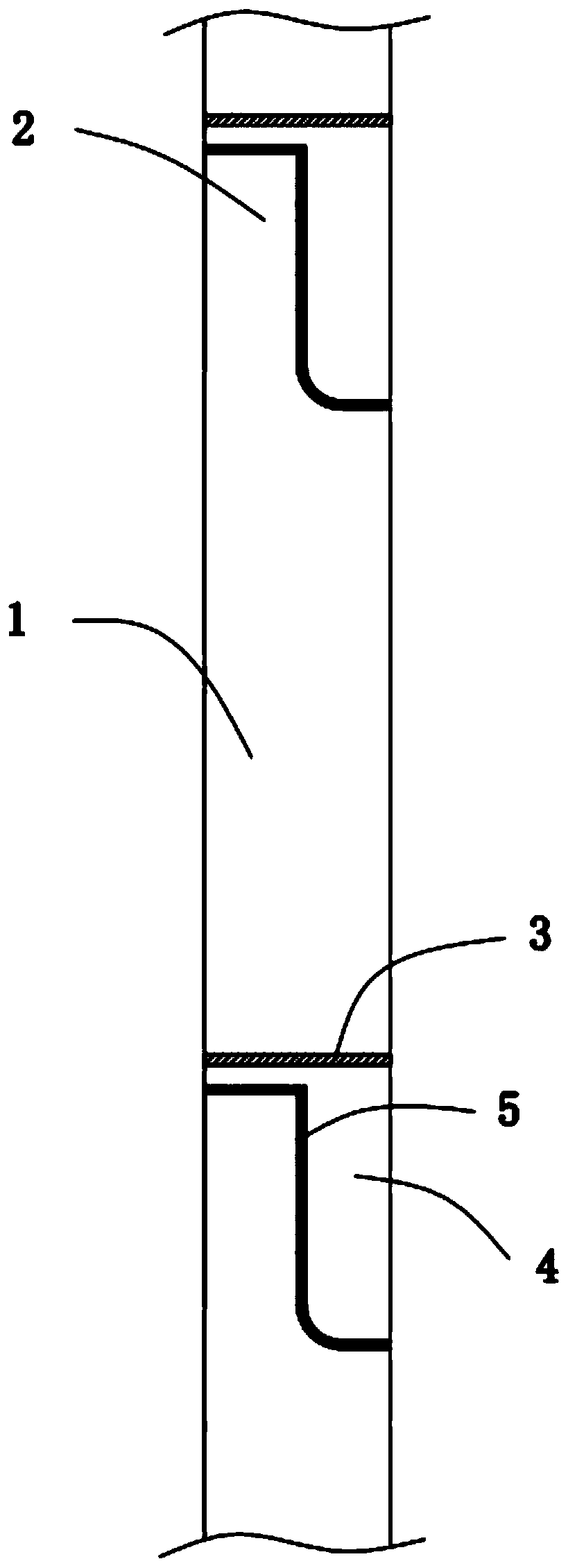 Long tail dump type separating and classifying garbage bag