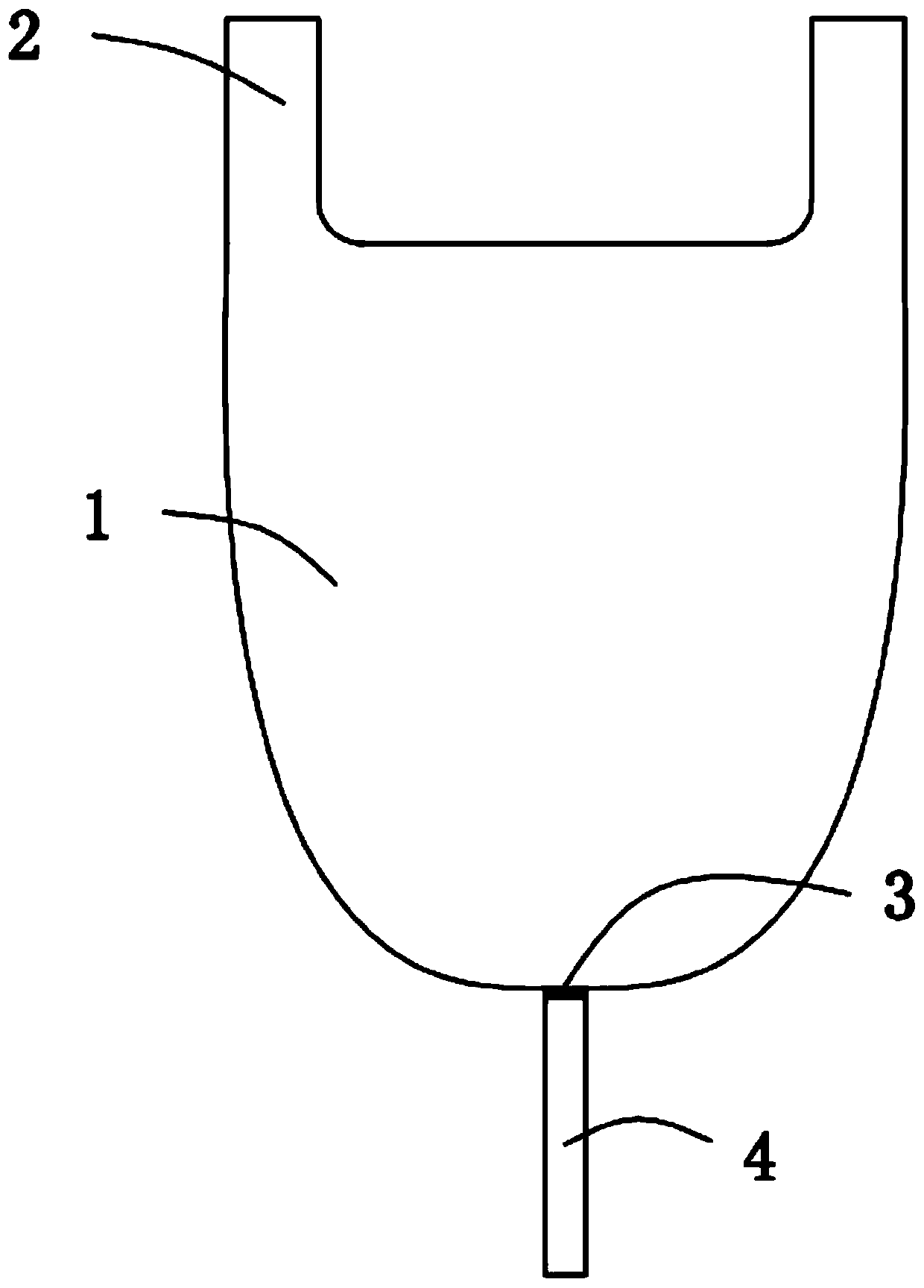 Long tail dump type separating and classifying garbage bag