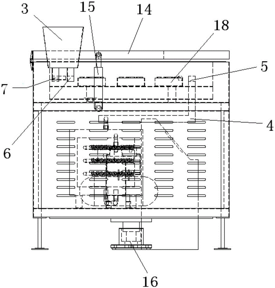 Simulating experiment device of goaf spontaneous ignition