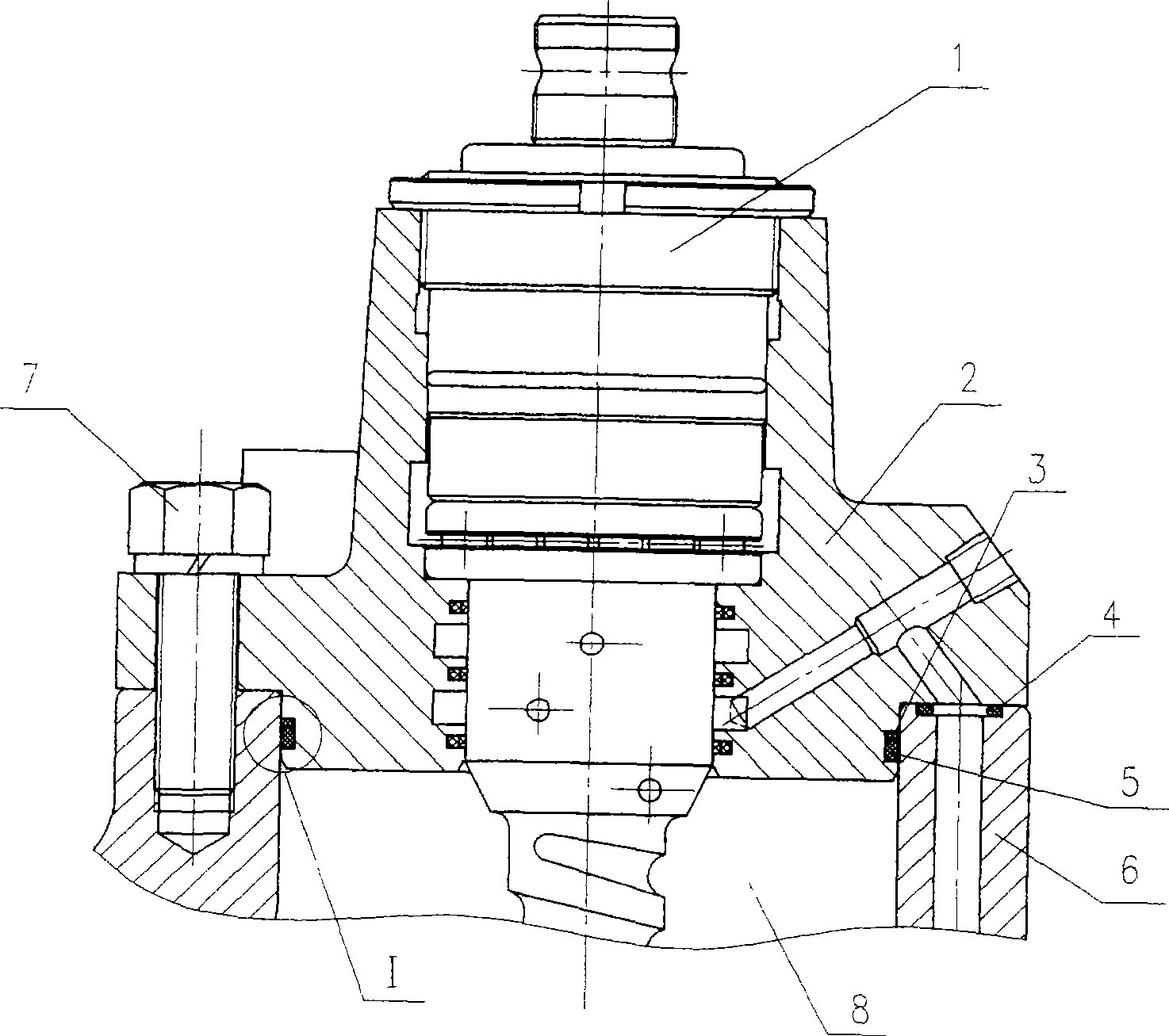 Complementary type sealing structure for housing of power steering gear