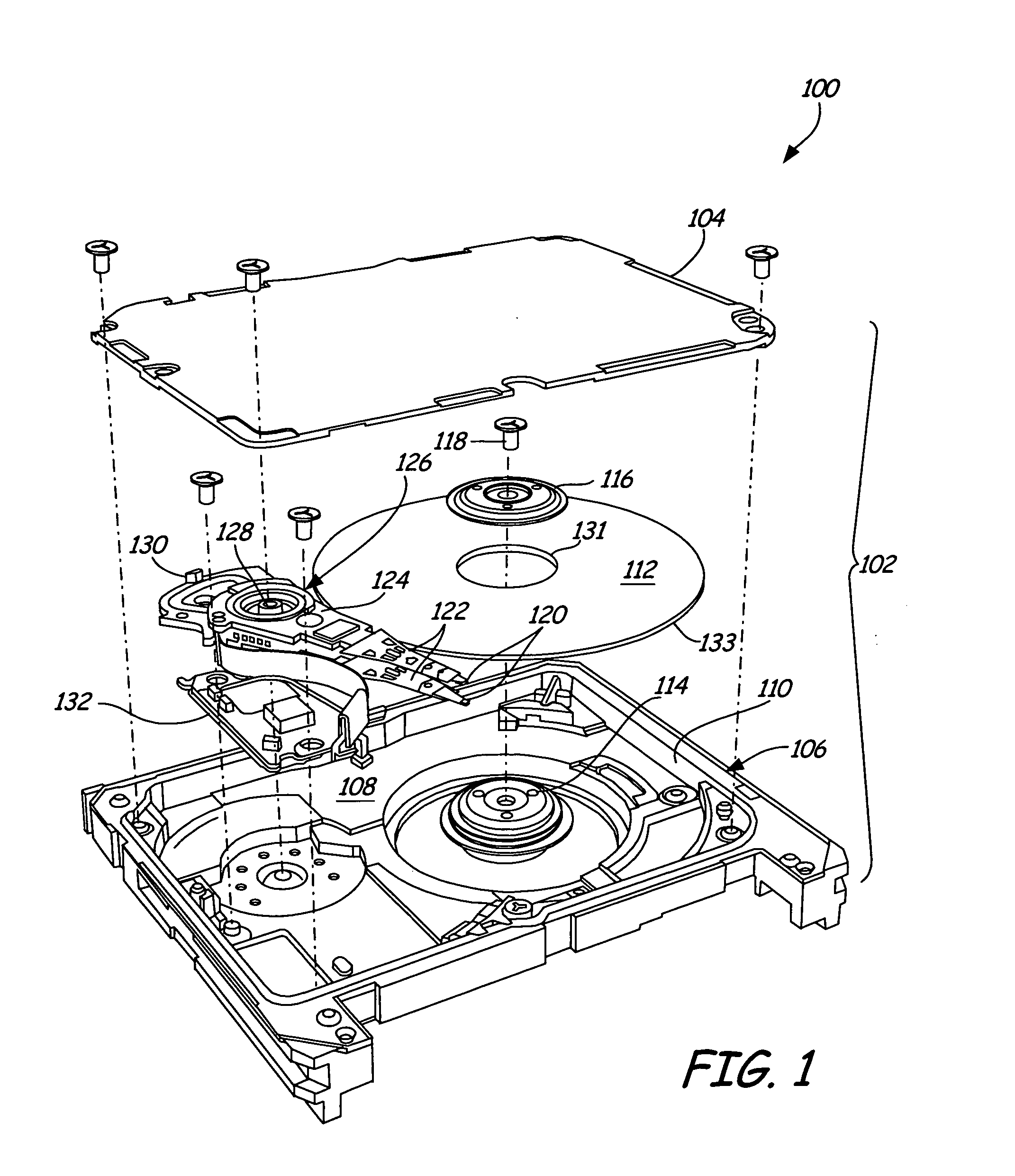 Flexure including controlled static attitude and load point contact