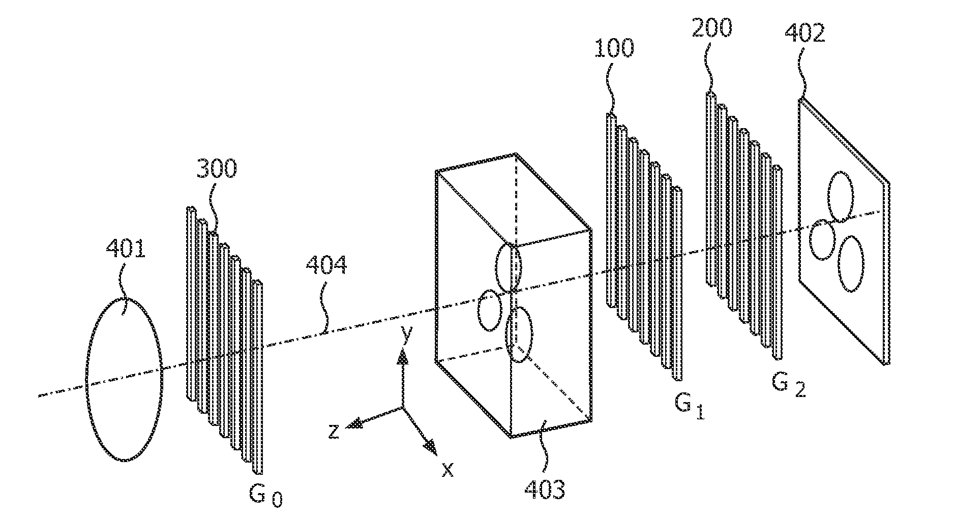 Tilted gratings and method for production of tilted gratings