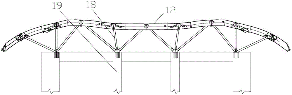Purlin hanger structure of curved roof