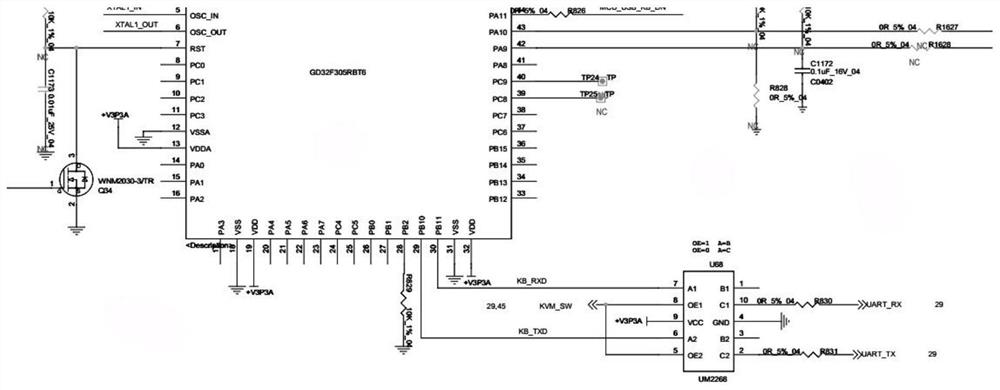 Method for simulating PS2 interface through GPIO port of single-chip microcomputer, single-chip microcomputer and system