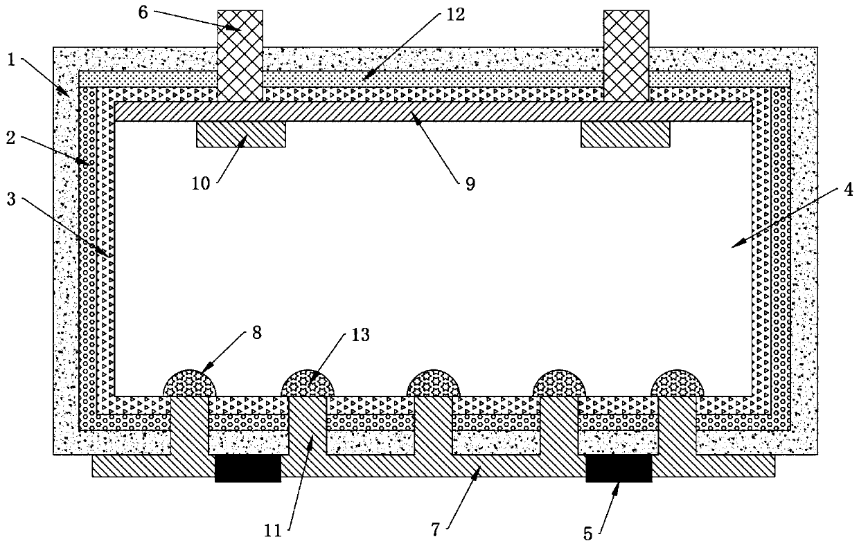 Solar cell with composite dielectric passivation layer structure and preparation process thereof