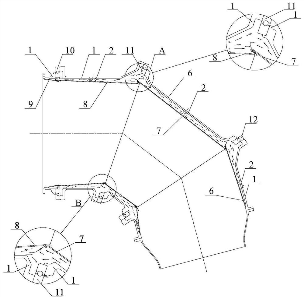 A Nozzle Thermal Insulation Structure for Thrust Steering Jet Engine