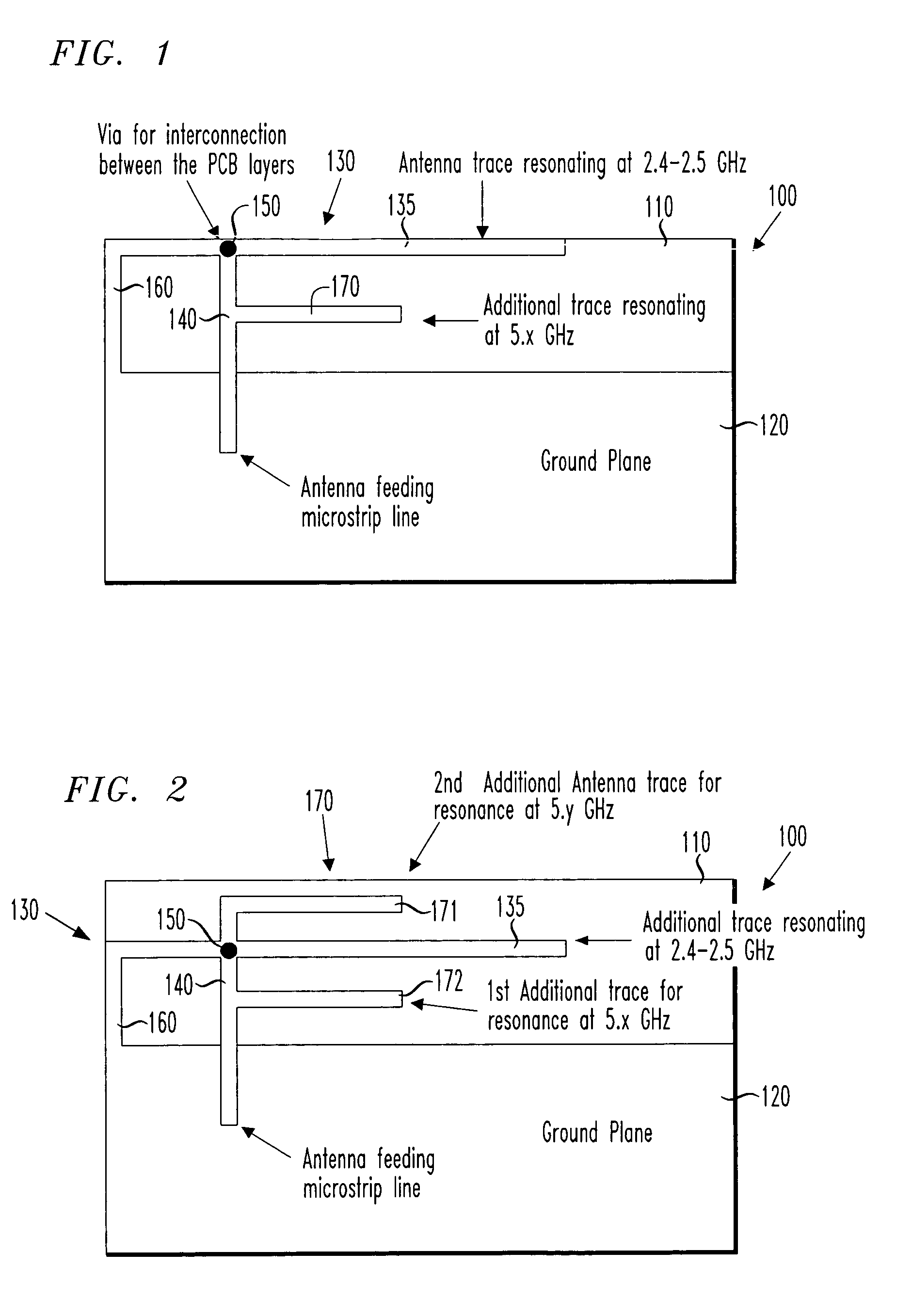 Dual-band antenna for a wireless local area network device