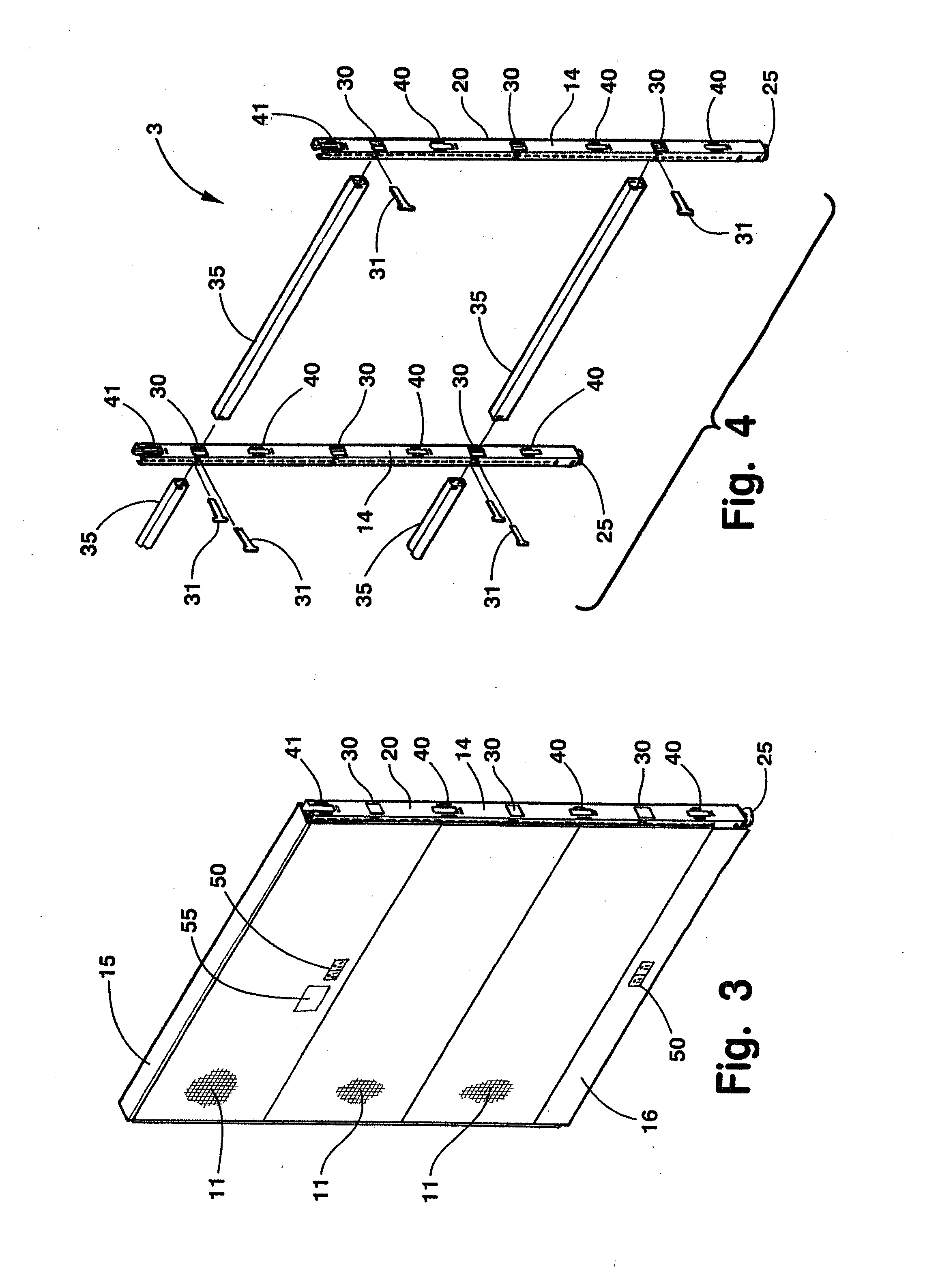 Knock-down portable partition system