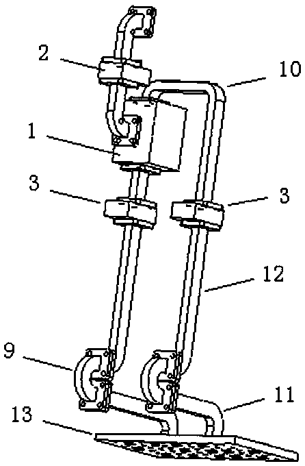 A millimeter-wave ferrite switch matrix in the form of an all-waveguide