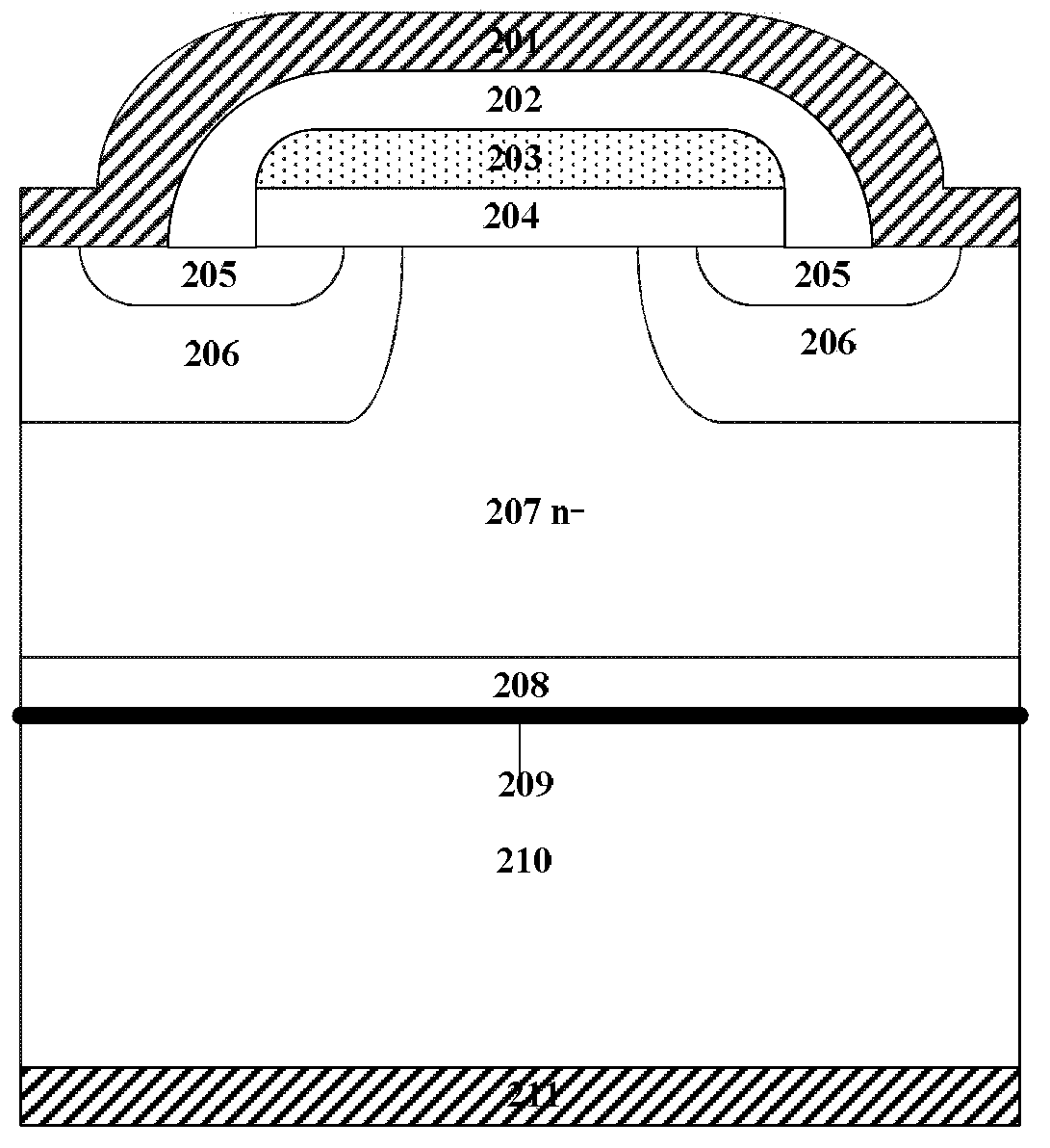 IGBT capable of realizing localized service lifetime controlling and manufacturing method thereof