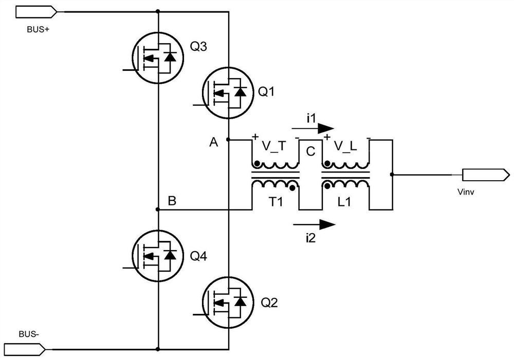 Starting control method of inverter circuit comprising coupling transformer