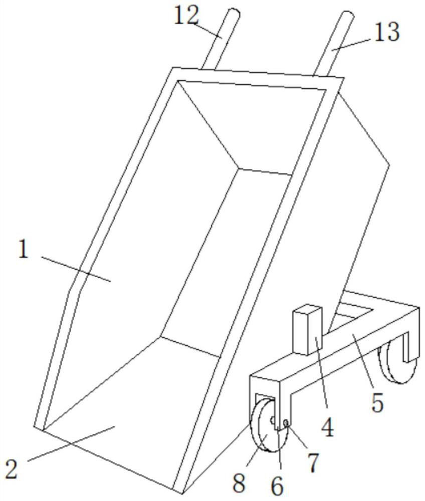 A waste collection device for a cnc high-speed machining center