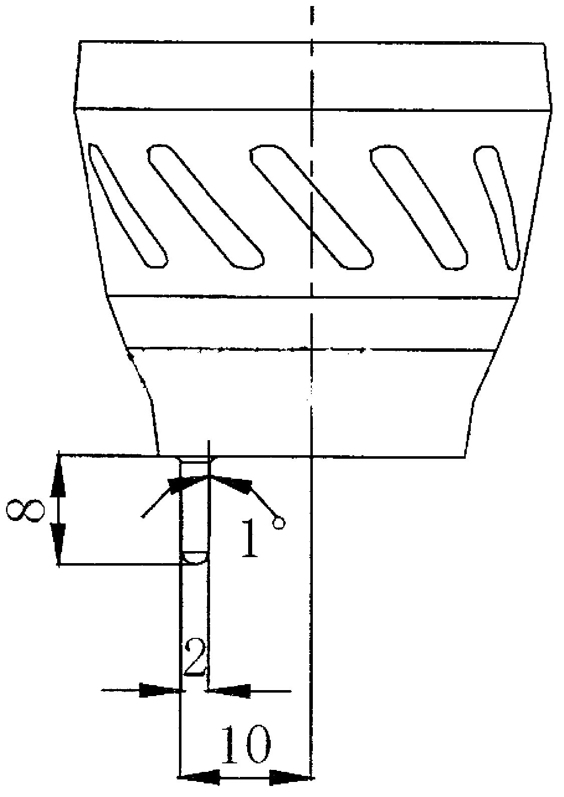 Molding method of three-layer-annular-wall two-layer-blade swirler precise casting