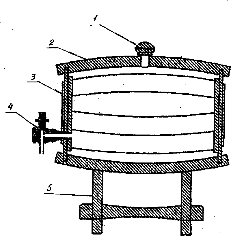 Carbonized oak wine barrel and fabrication process thereof