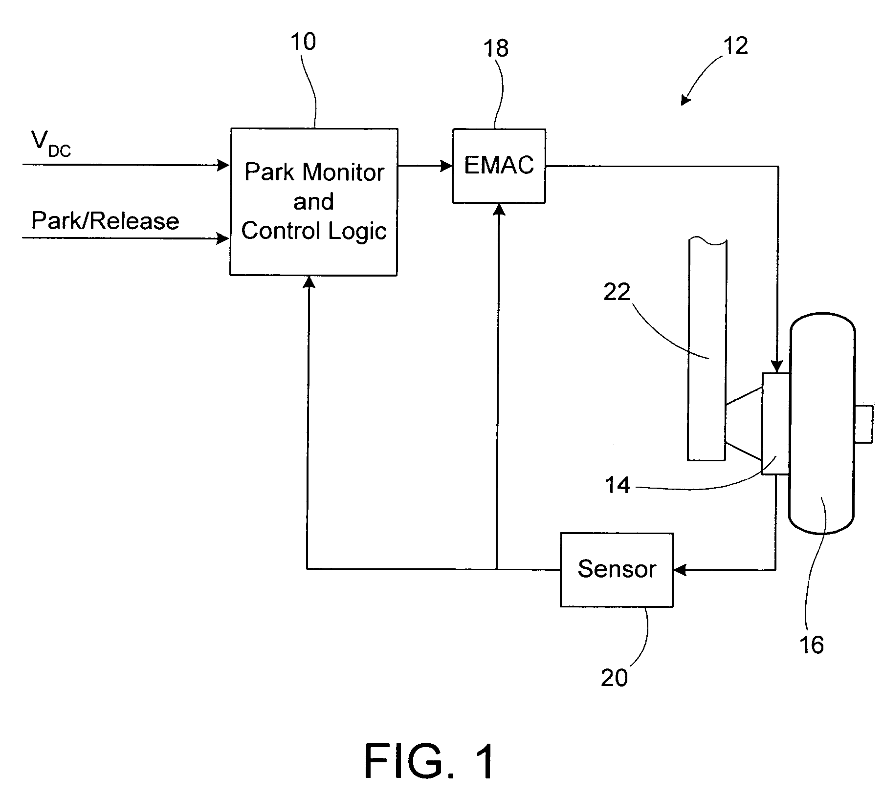 Low power parking brake force adjustment apparatus and method for electrically actuated brake systems