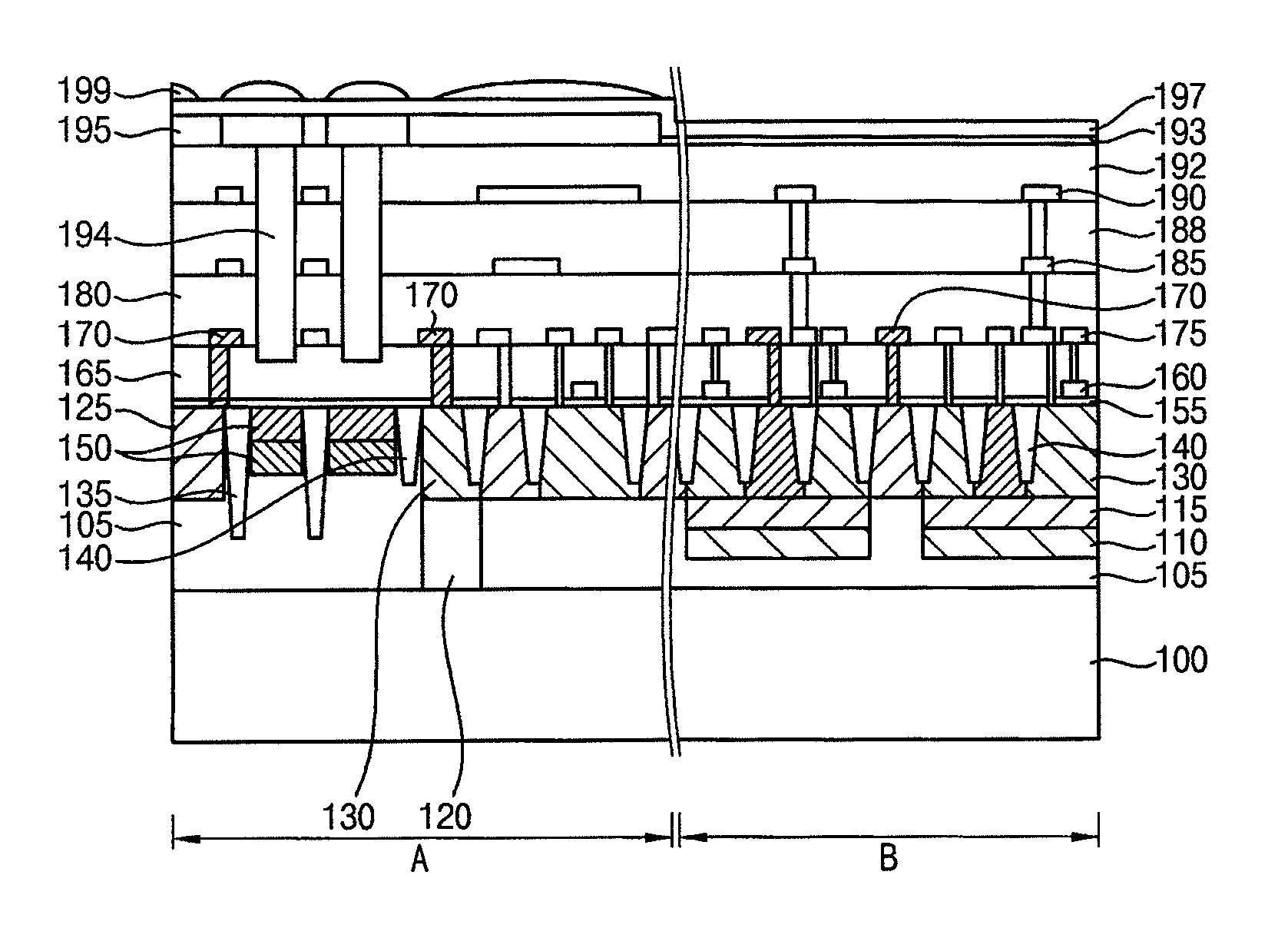 CMOS image sensor having a crosstalk prevention structure