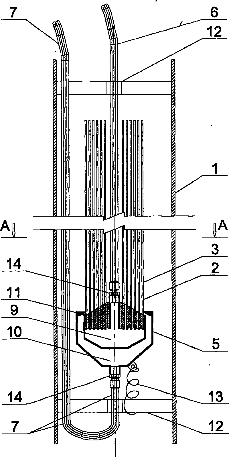 Hollow fiber film assembly, film bioreactor and water treatment device