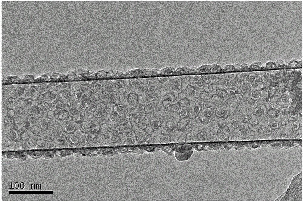 A kind of graphene hollow nanofiber and preparation method thereof