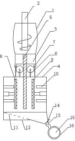 Pelleting device for processing food