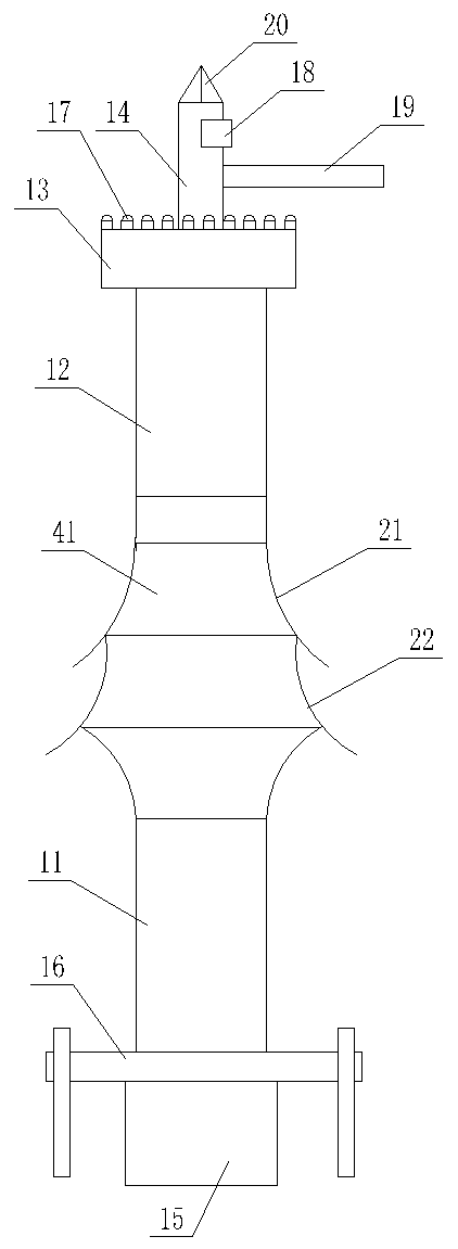 Combined insulating operating rod