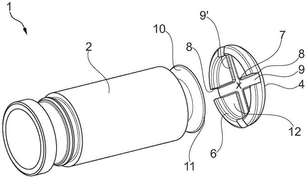 Piston for a hydraulic mechanism tensioning device, with a venting device