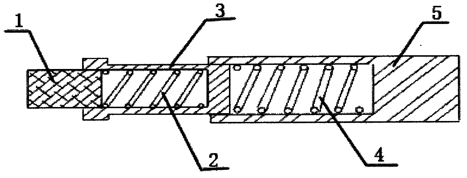 Buffer structure for machine head of knitting machine