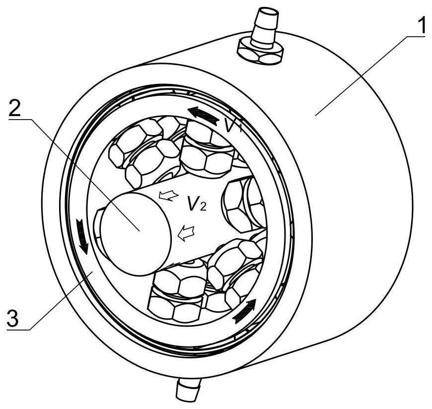 Device and method for preparing fine-grain wear-resistant layer on surface of railway overhead contact system wire