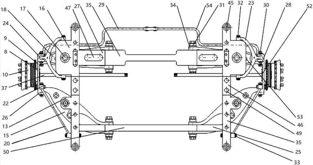 Multi-connecting-rod independent suspension for drive axle of commercial vehicle