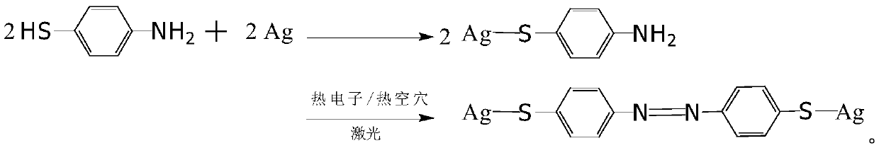 Method for preparing p-mercaptoazobenzene by using p-amino diphenyl disulfide as raw material