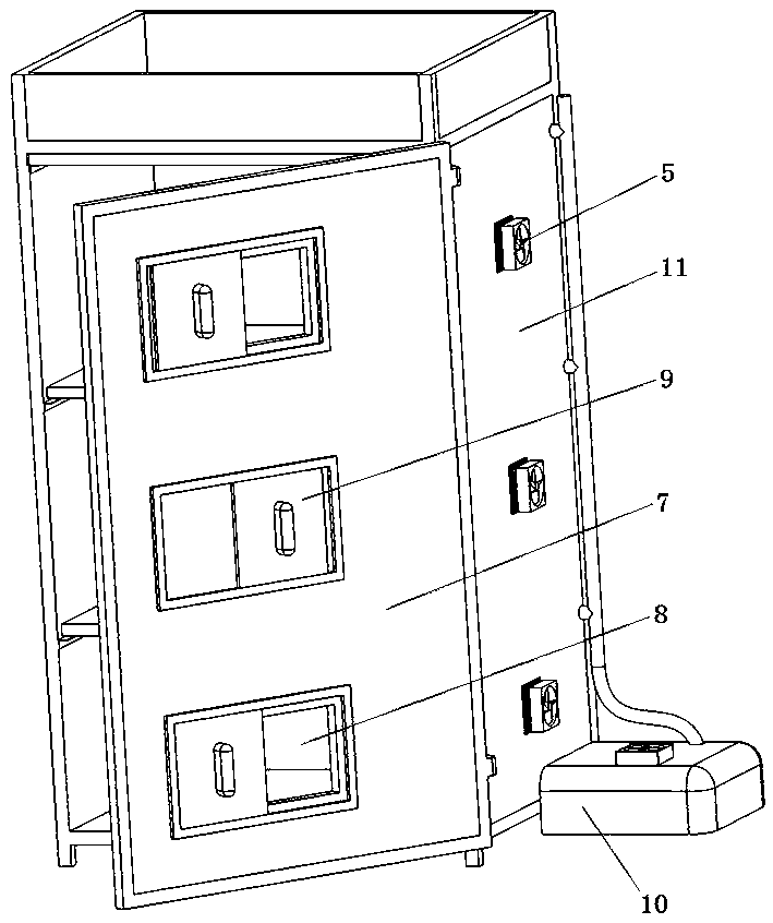Plant characteristic spectrum experimental box and experimental method thereof