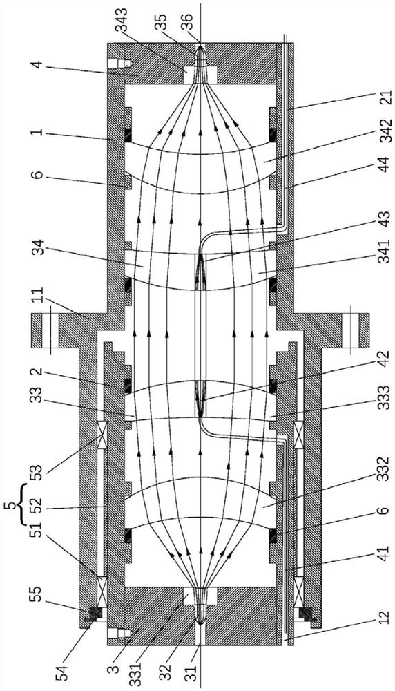 Space long-service-life dual-channel optical fiber rotary connector