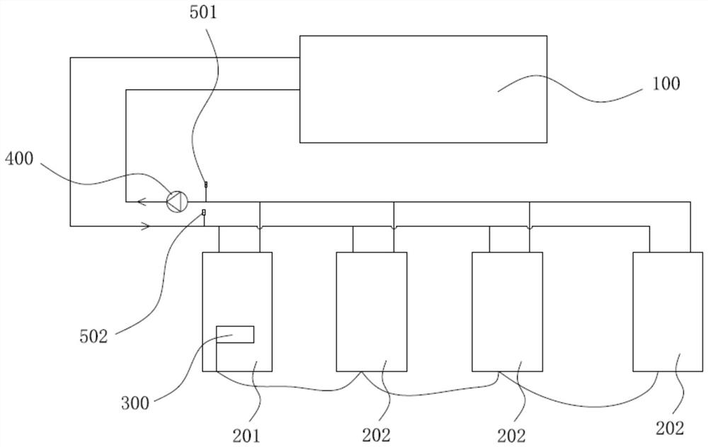 Module control method of low-temperature air source heat pump system